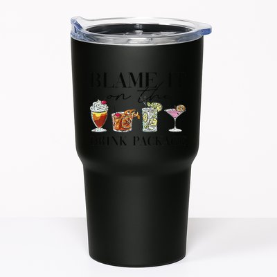 Retro Funny Cruise Blame It On The Drink Package Party Tumbler