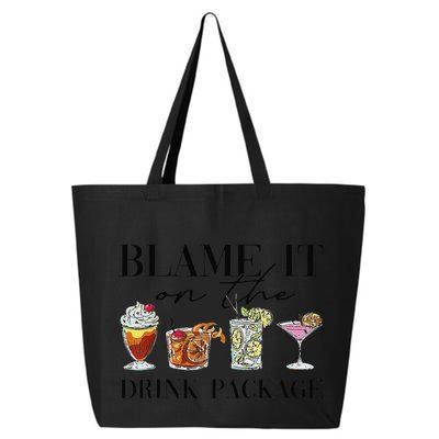 Retro Funny Cruise Blame It On The Drink Package Party 25L Jumbo Tote
