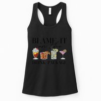 Retro Funny Cruise Blame It On The Drink Package Party Womens Tank Top