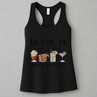Retro Funny Cruise Blame It On The Drink Package Party Womens Tank Top