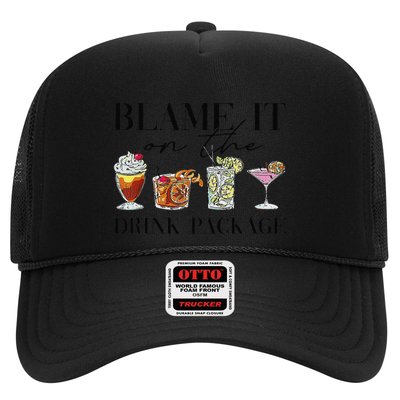 Retro Funny Cruise Blame It On The Drink Package Party Trucker Hat