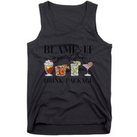Retro Funny Cruise Blame It On The Drink Package Party Tank Top