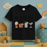 Retro Funny Cruise Blame It On The Drink Package Party Toddler T-Shirt
