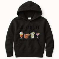 Retro Funny Cruise Blame It On The Drink Package Party Kids Hoodie