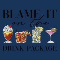 Retro Funny Cruise Blame It On The Drink Package Party Infant Baby Jersey Bodysuit