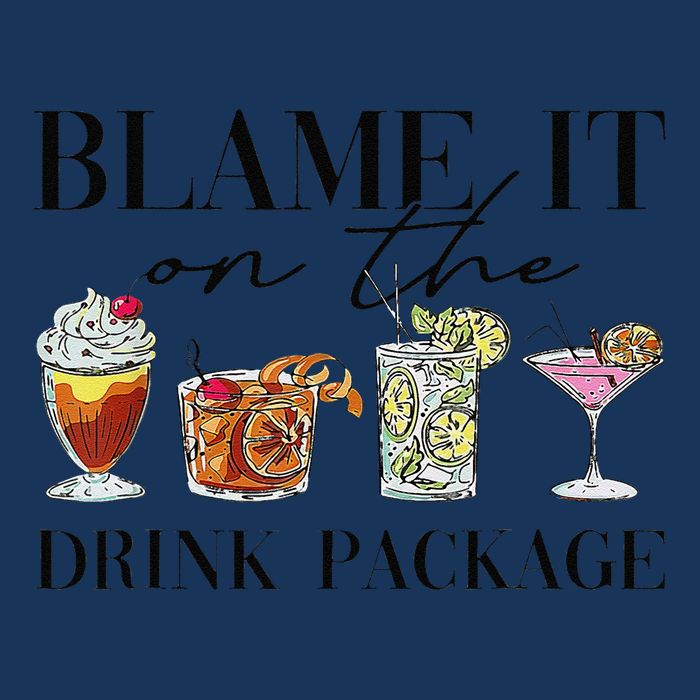 Retro Funny Cruise Blame It On The Drink Package Party Infant Baby Jersey Bodysuit