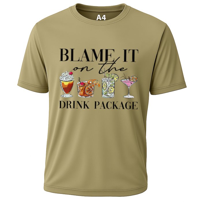 Retro Funny Cruise Blame It On The Drink Package Party Performance Shirt