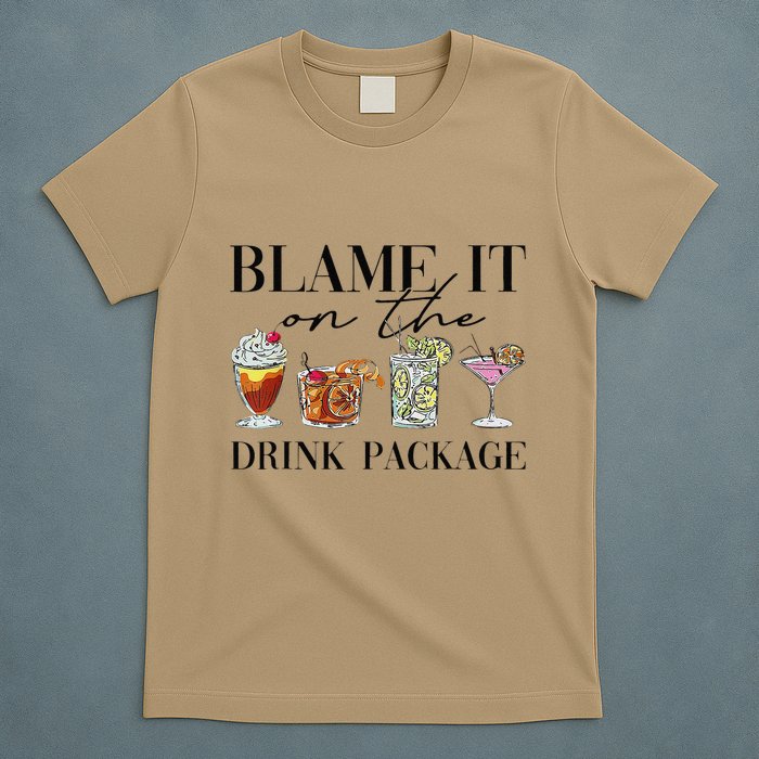 Retro Funny Cruise Blame It On The Drink Package Party T-Shirt