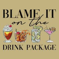 Retro Funny Cruise Blame It On The Drink Package Party Magnet