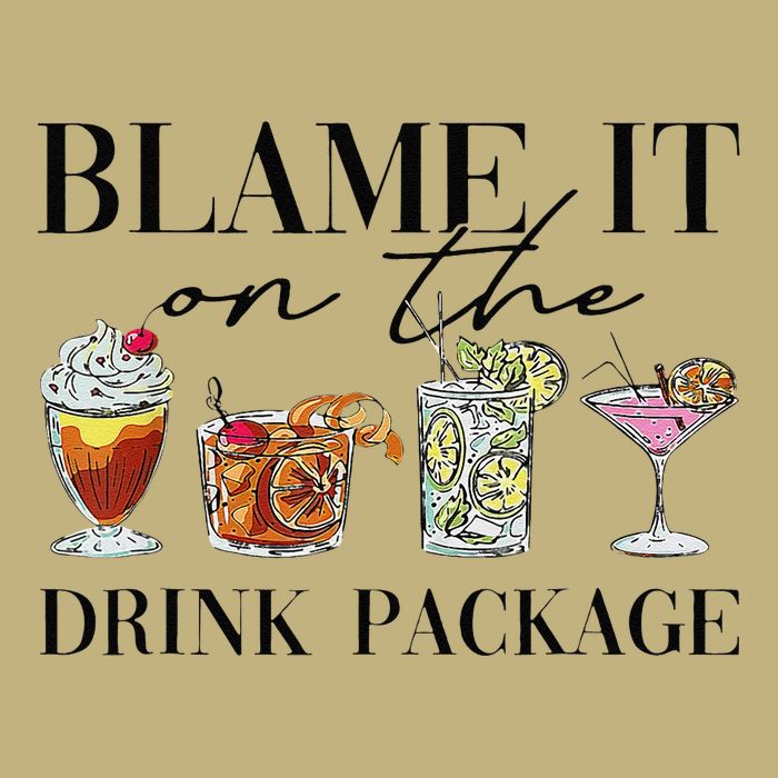 Retro Funny Cruise Blame It On The Drink Package Party Mousepad
