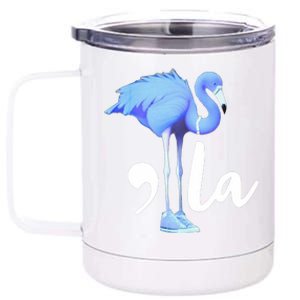 Retro Flamingo Chucks And Pearls Comma La Kamala Harris 2024 12 oz Stainless Steel Tumbler Cup