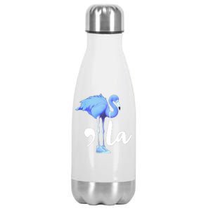 Retro Flamingo Chucks And Pearls Comma La Kamala Harris 2024 Stainless Steel Insulated Water Bottle