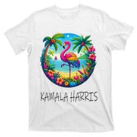 Retro Flamingo Chucks And Pearls Comma La Kamala Harris 2024 T-Shirt