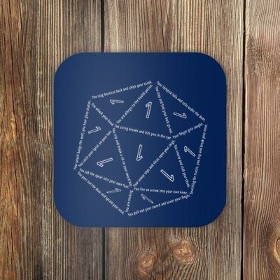 Roll For Comically Bad Outcomes Coaster