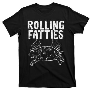 Rolling Fatties Cat Funny Fat Kitten T-Shirt