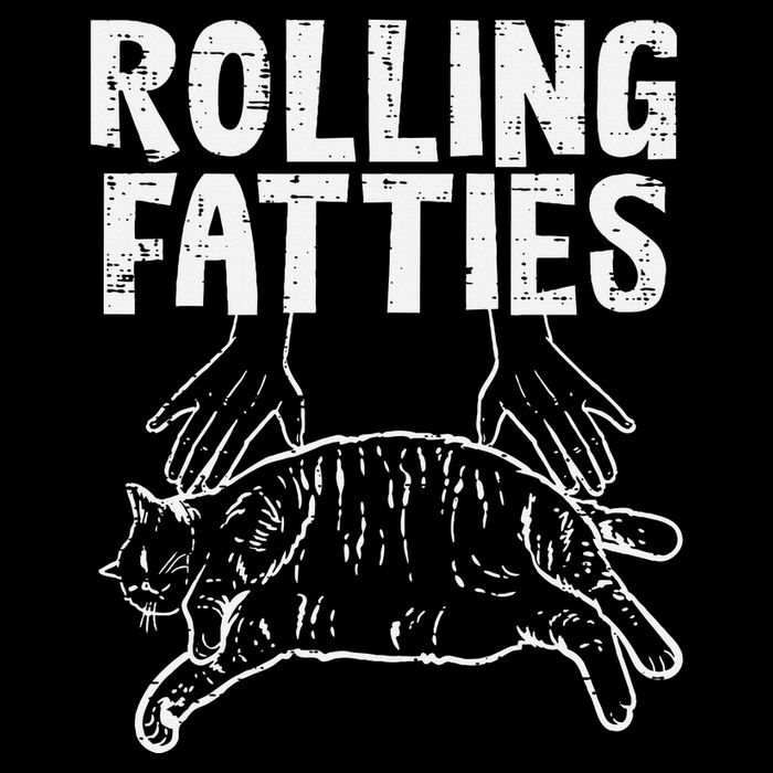 Rolling Fatties Cat Funny Fat Kitten T-Shirt