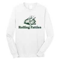 Rolling Fatties Cat Funny Long Sleeve Shirt