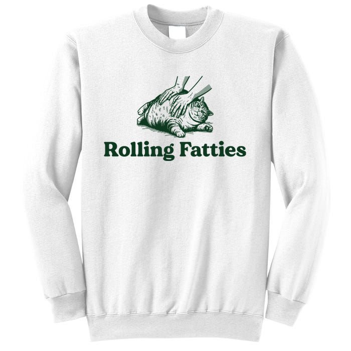 Rolling Fatties Cat Funny Sweatshirt