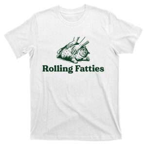 Rolling Fatties Cat Funny T-Shirt