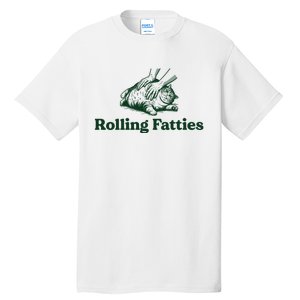 Rolling Fatties Cat Funny Tall T-Shirt