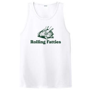 Rolling Fatties Cat Funny PosiCharge Competitor Tank