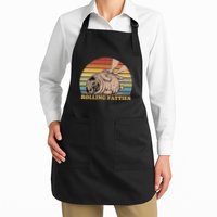 Rolling Fatties Cat Funny Cute Cat Lover Kitten Owner Kitty Full-Length Apron With Pockets
