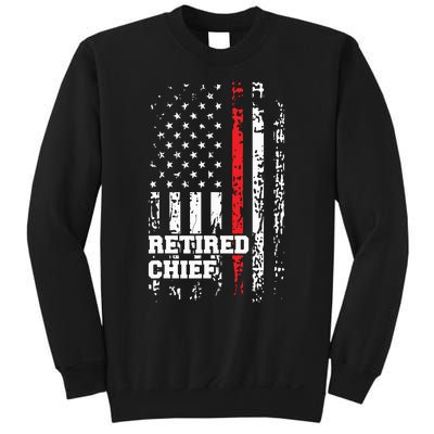 Retired Fire Chief Shirts Firefighter Rank Retirement Gift Sweatshirt