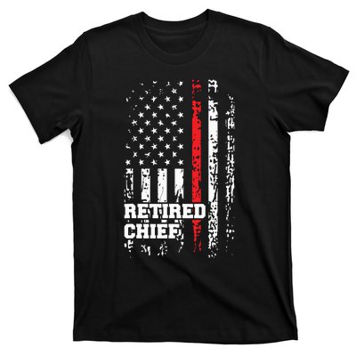 Retired Fire Chief Shirts Firefighter Rank Retirement Gift T-Shirt