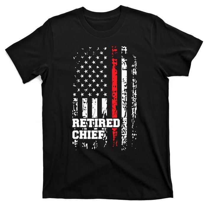 Retired Fire Chief Shirts Firefighter Rank Retirement Gift T-Shirt