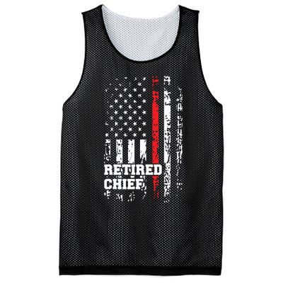 Retired Fire Chief Shirts Firefighter Rank Retirement Gift Mesh Reversible Basketball Jersey Tank