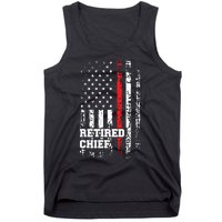 Retired Fire Chief Shirts Firefighter Rank Retirement Gift Tank Top