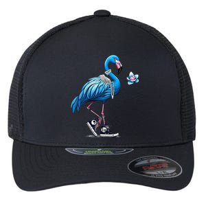 Retro Flamingo Chucks And Pearls Comma La Kamala Harris 2024 Flexfit Unipanel Trucker Cap