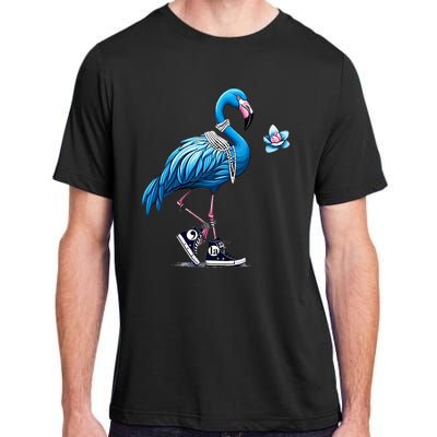 Retro Flamingo Chucks And Pearls Comma La Kamala Harris 2024 Adult ChromaSoft Performance T-Shirt