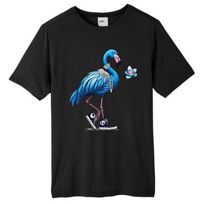 Retro Flamingo Chucks And Pearls Comma La Kamala Harris 2024 Tall Fusion ChromaSoft Performance T-Shirt