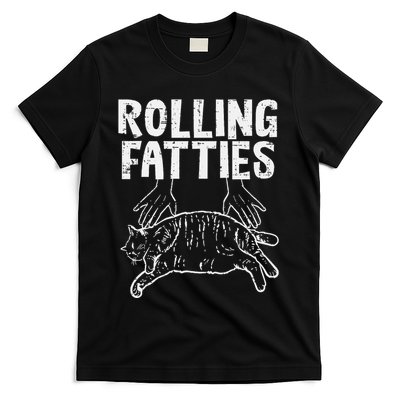 Rolling Fatties Cat Funny Fat Kitten T-Shirt