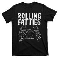 Rolling Fatties Cat Funny Fat Kitten T-Shirt