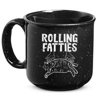 Rolling Fatties Cat Funny Fat Kitten 15oz Campfire Ceramic Mug