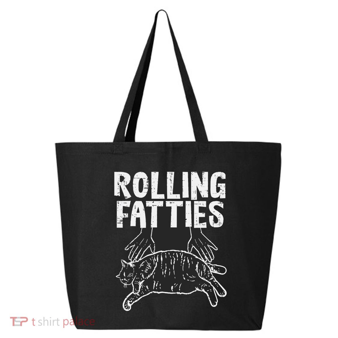 Rolling Fatties Cat Funny Fat Kitten 25L Jumbo Tote