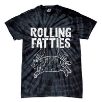 Rolling Fatties Cat Funny Fat Kitten Tie-Dye T-Shirt