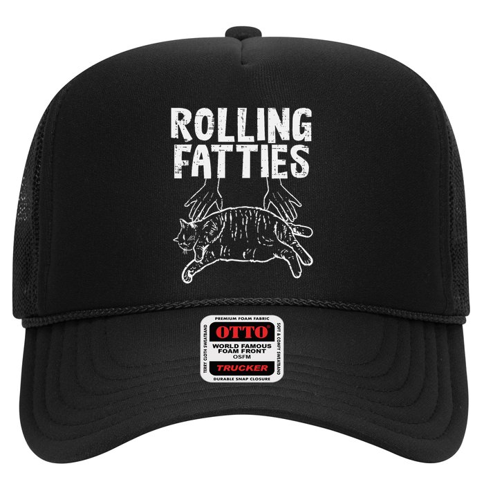 Rolling Fatties Cat Funny Fat Kitten Trucker Hat