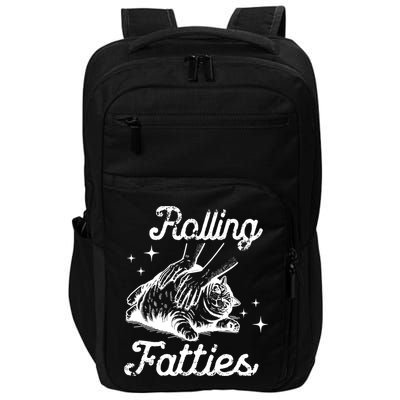 Rolling Fatties Cat Funny Impact Tech Backpack