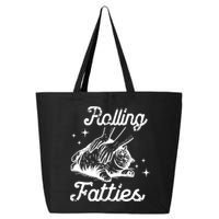 Rolling Fatties Cat Funny 25L Jumbo Tote