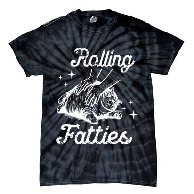 Rolling Fatties Cat Funny Tie-Dye T-Shirt