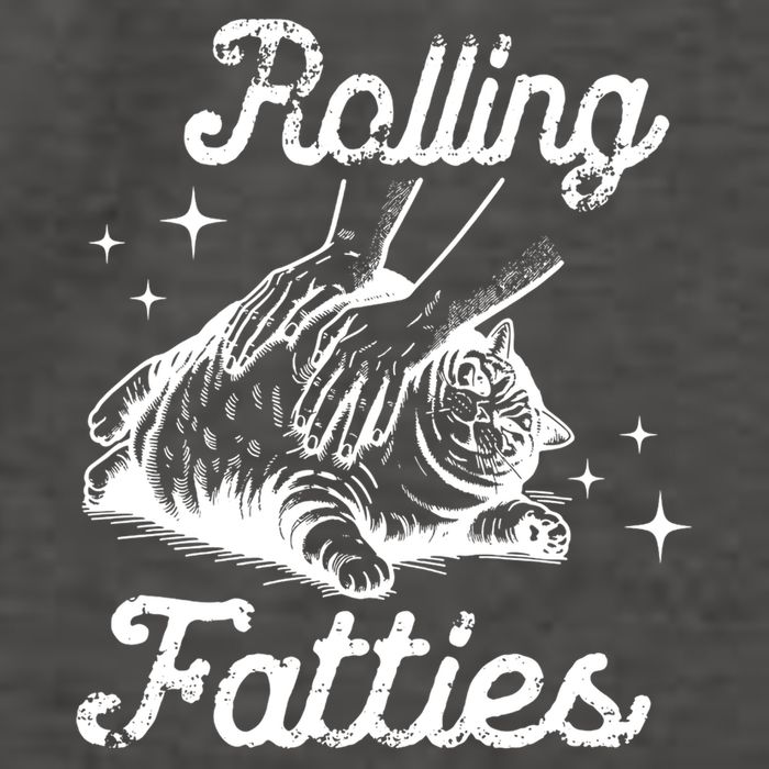 Rolling Fatties Cat Funny Vector Backpack