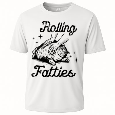 Rolling Fatties Cat Funny Performance Shirt