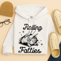 Rolling Fatties Cat Funny Hoodie