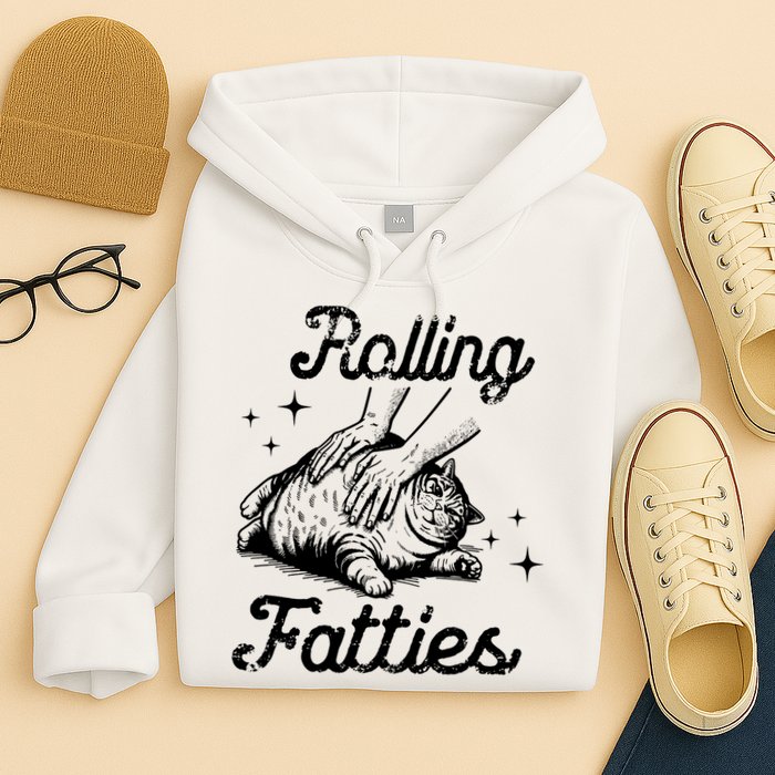 Rolling Fatties Cat Funny Hoodie