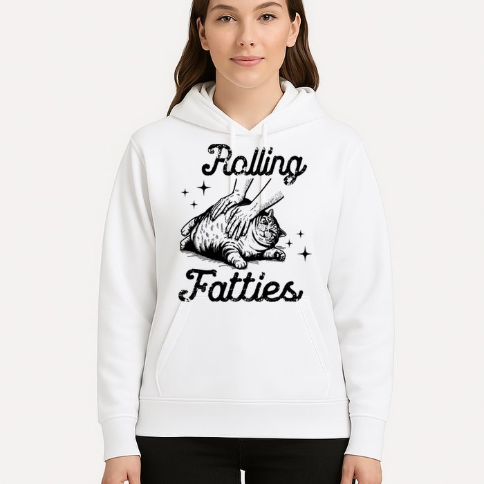 Rolling Fatties Cat Funny Hoodie