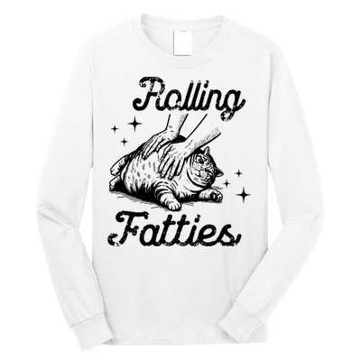 Rolling Fatties Cat Funny Long Sleeve Shirt