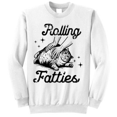 Rolling Fatties Cat Funny Sweatshirt